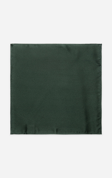 Dark Green Silk Pocket Square